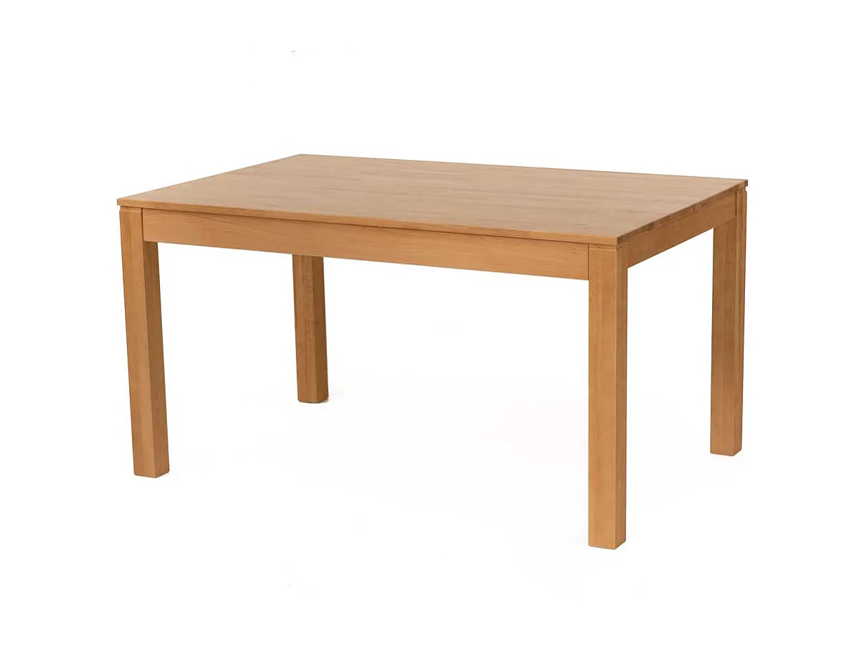 Holztisch aus Kernbuche massiv lackiert ausziehbarr