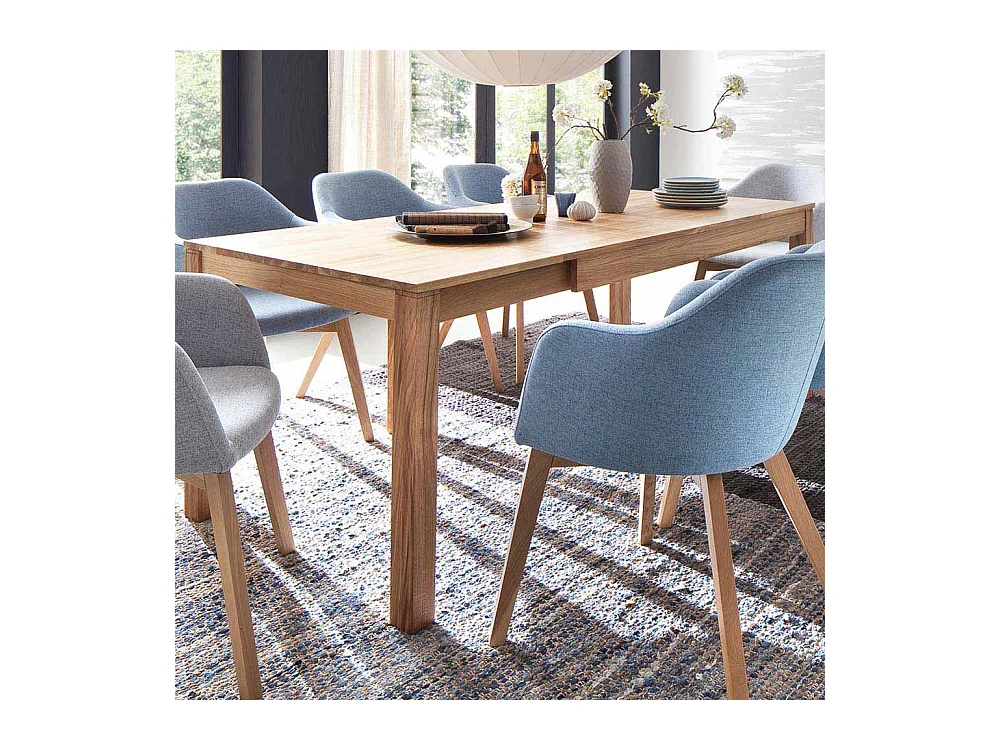 Esszimmertisch aus Eiche massiv geölt ausziehbar