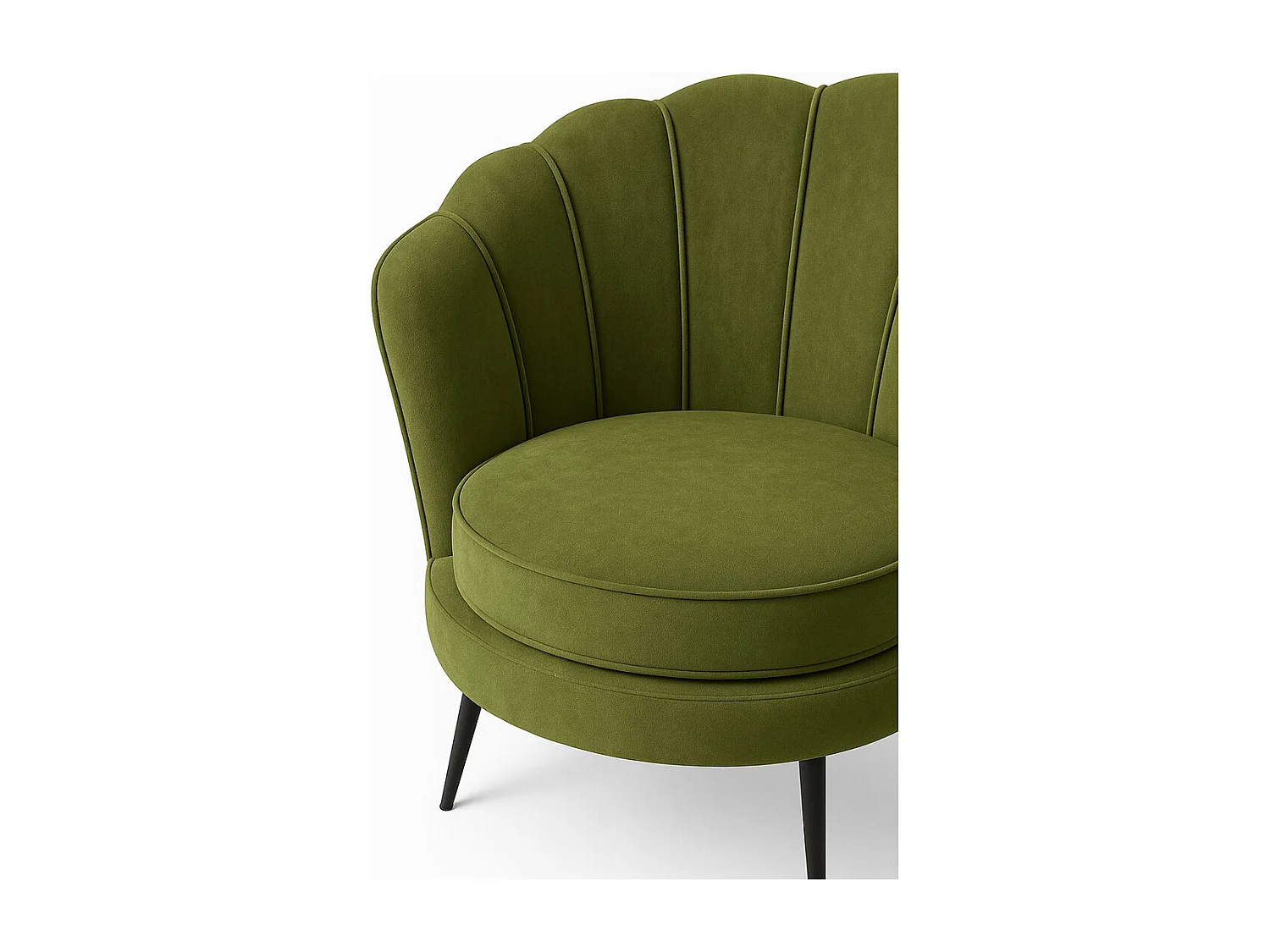 Nice Fauteuil en velours vert.