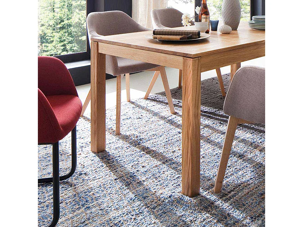 Esszimmertisch aus Eiche massiv geölt ausziehbar