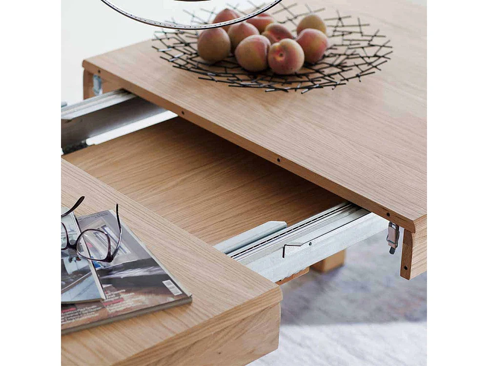 Esstisch aus Eiche Bianco ausziehbar