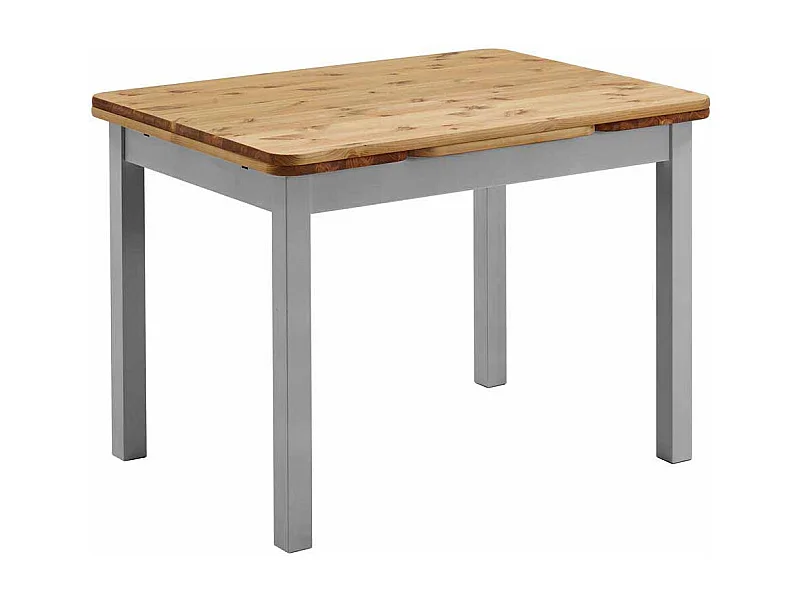 Esstisch in Grau Kiefer massiv ausziehbar