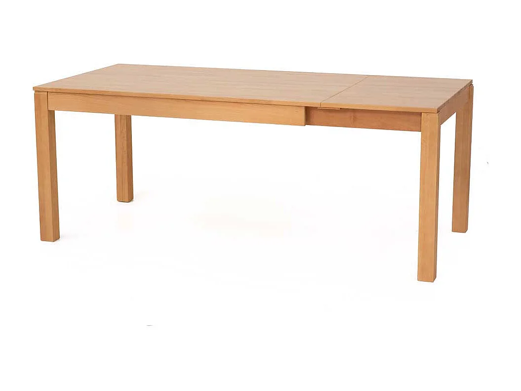 Holztisch aus Kernbuche massiv lackiert ausziehbarr