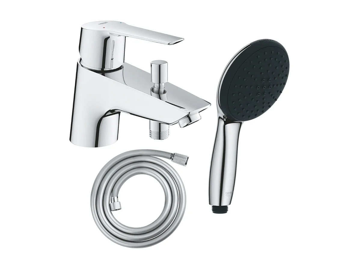 Ensemble bain douche monotrou GROHE Start 2021 Quickfix + Douchette 2 jets et flexible