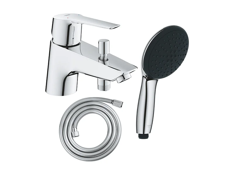 Ensemble bain douche monotrou GROHE Start 2021 Quickfix + Douchette 2 jets et flexible