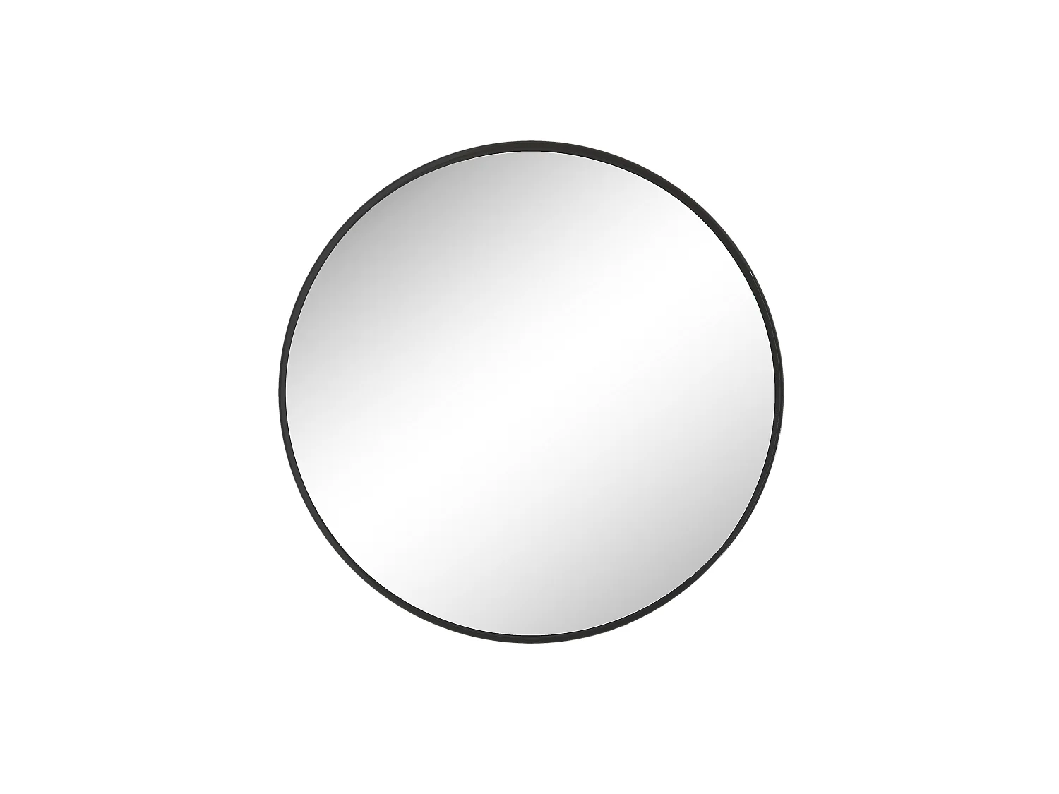 Miroir rond contours fins 80x80cm