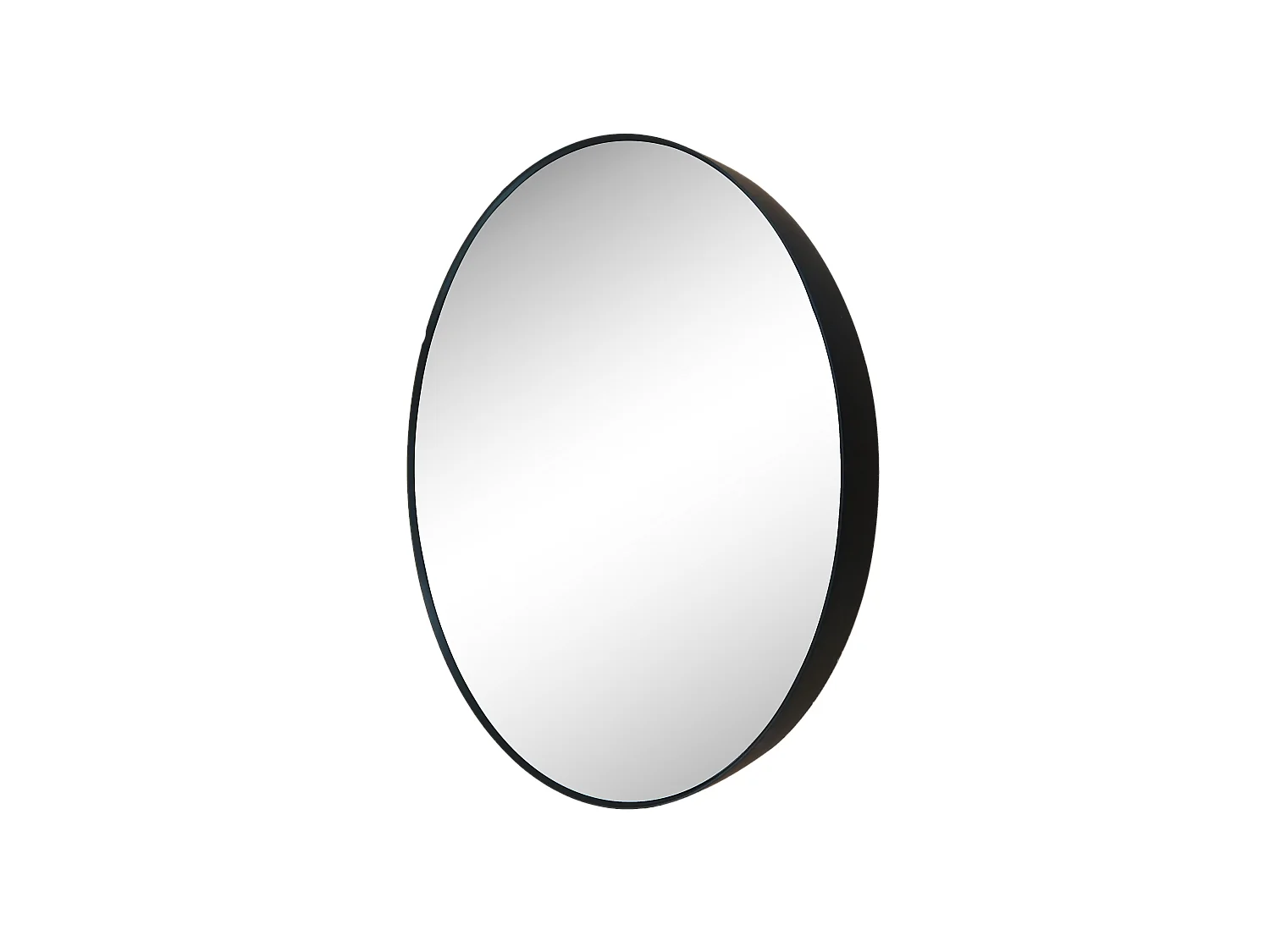 Miroir rond contours fins 80x80cm