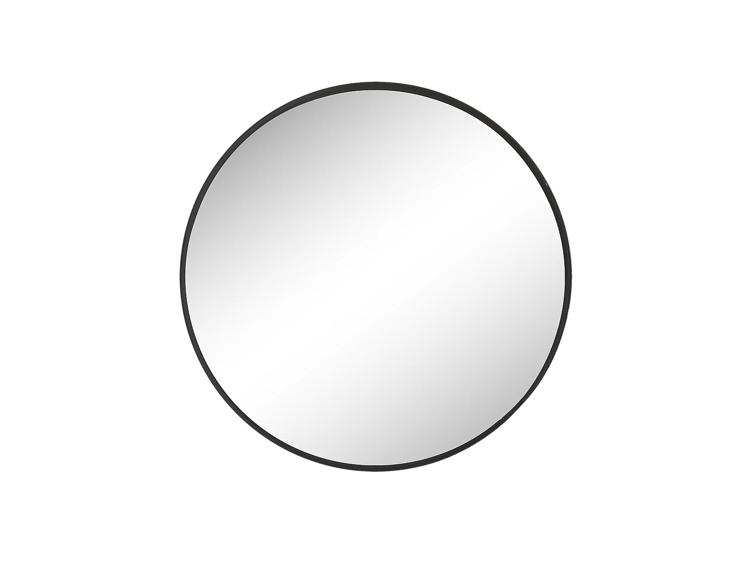 Miroir rond contours fins 80x80cm