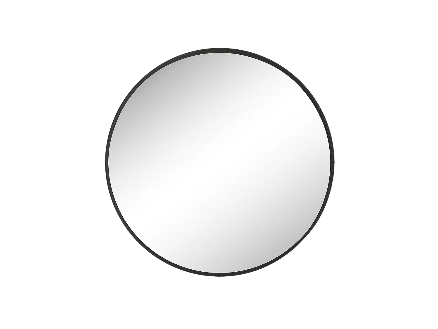 Miroir rond contours fins 80x80cm