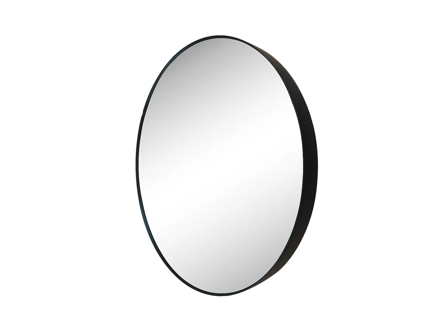 Miroir rond contours fins 80x80cm