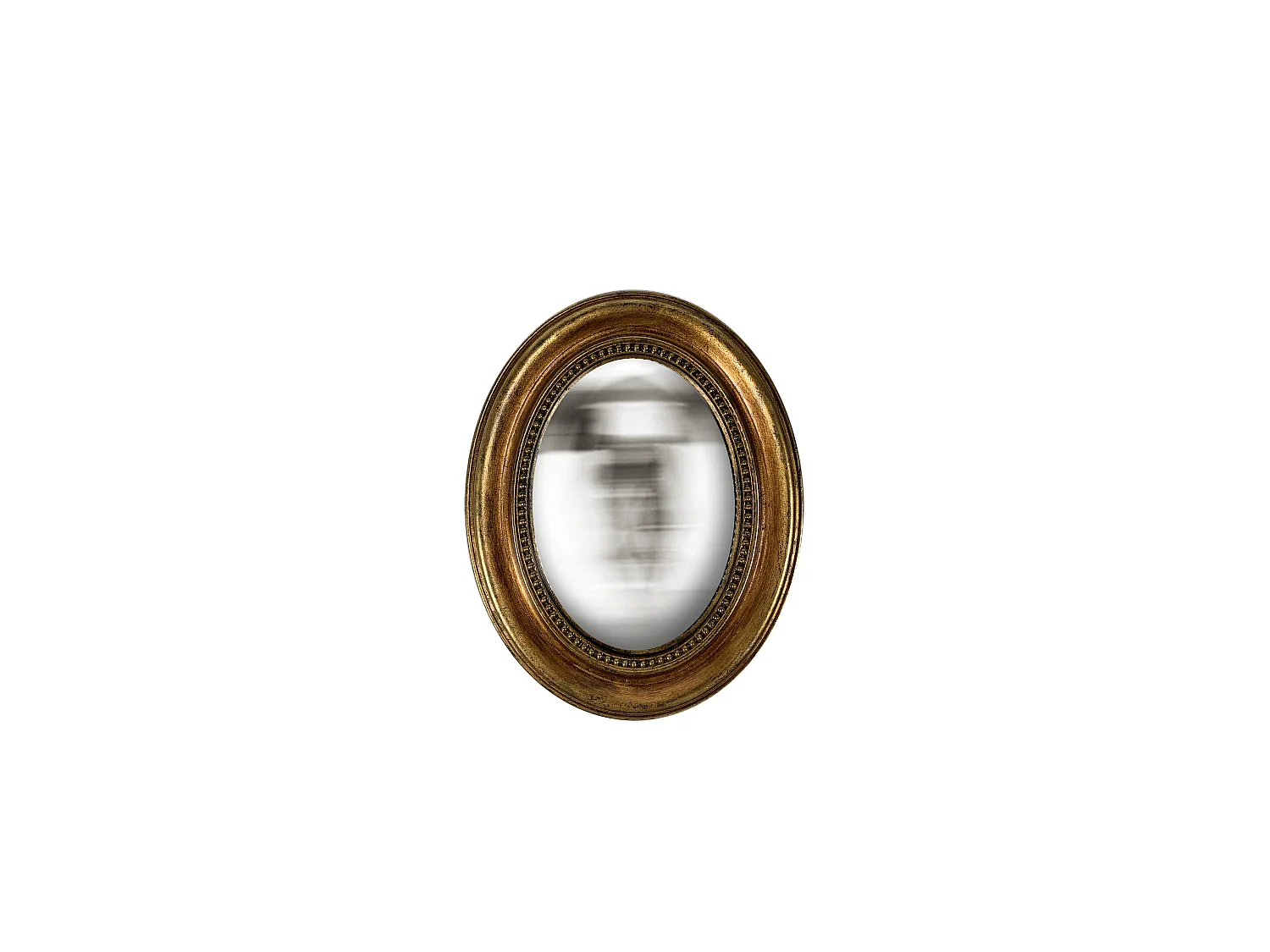 Miroir convexe ovale doré 24x19cm