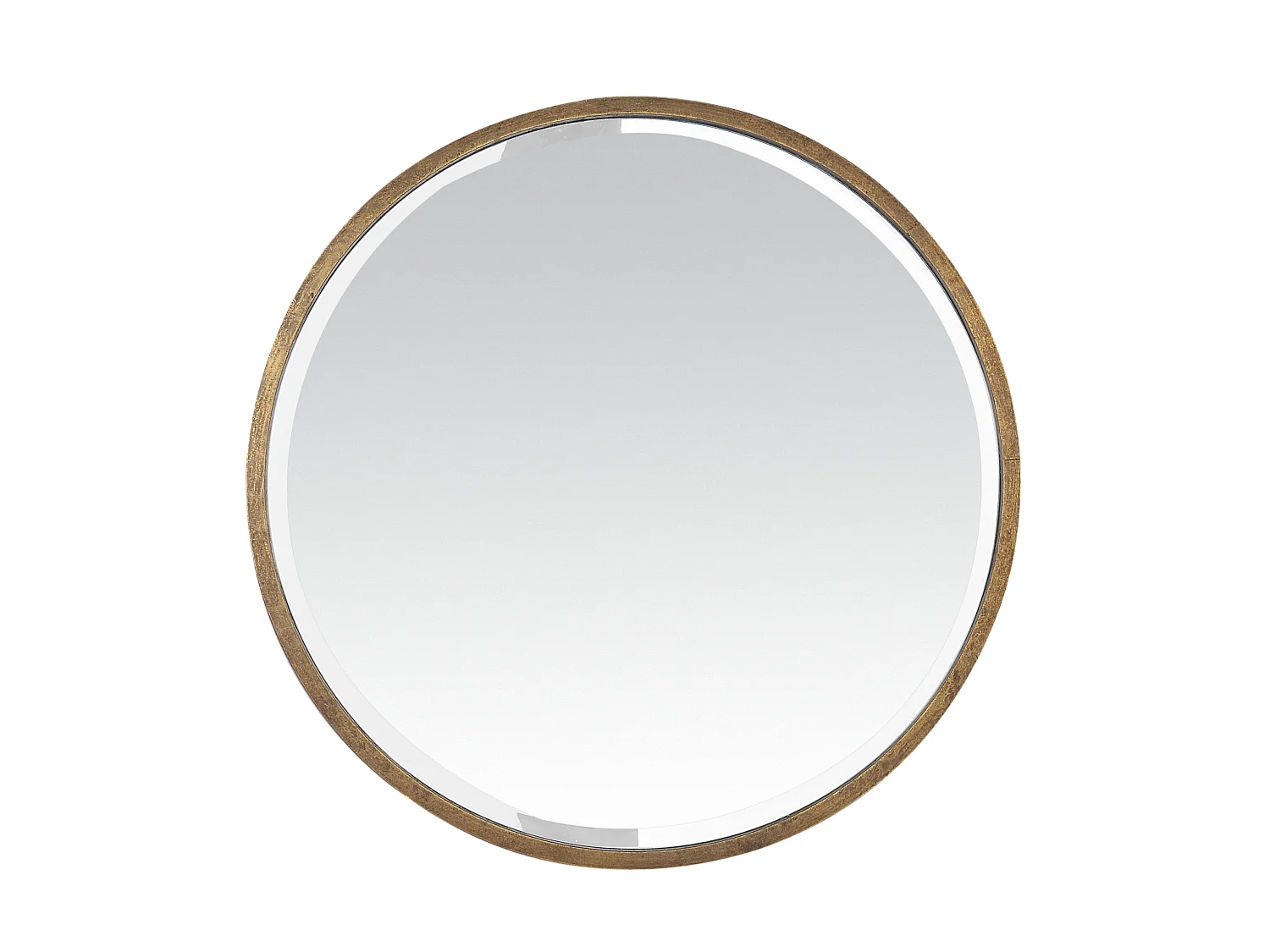 Miroir biseauté rond métal 60x60cm