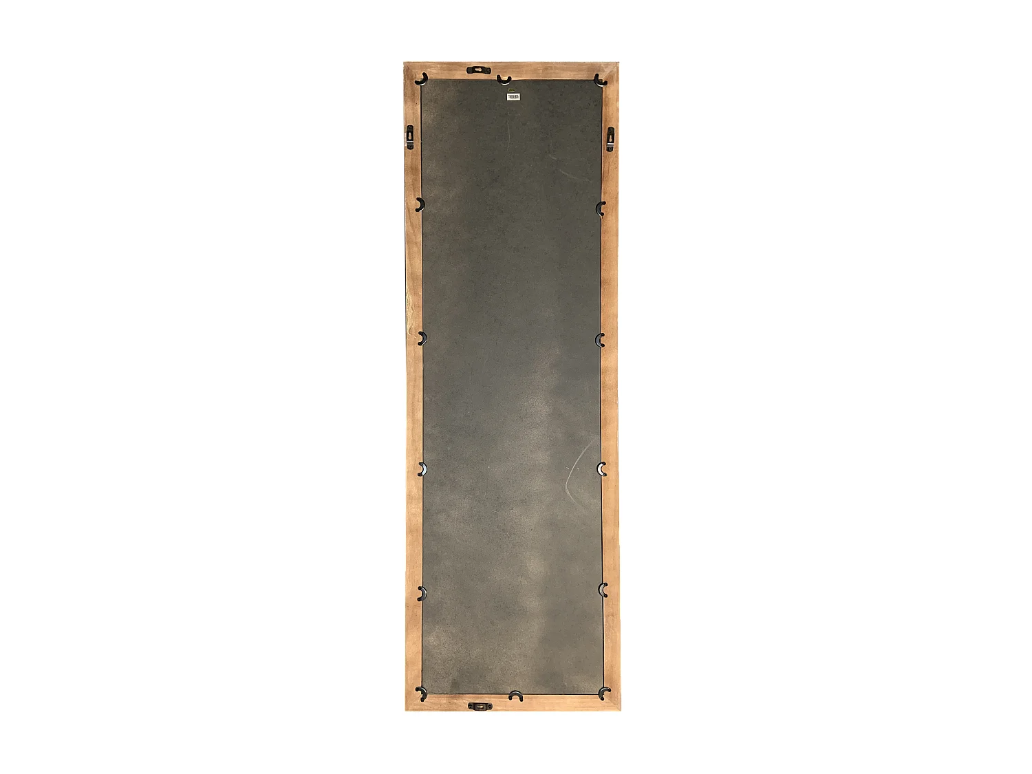 Miroir rectangulaire industriel métal et bois 50x150cm
