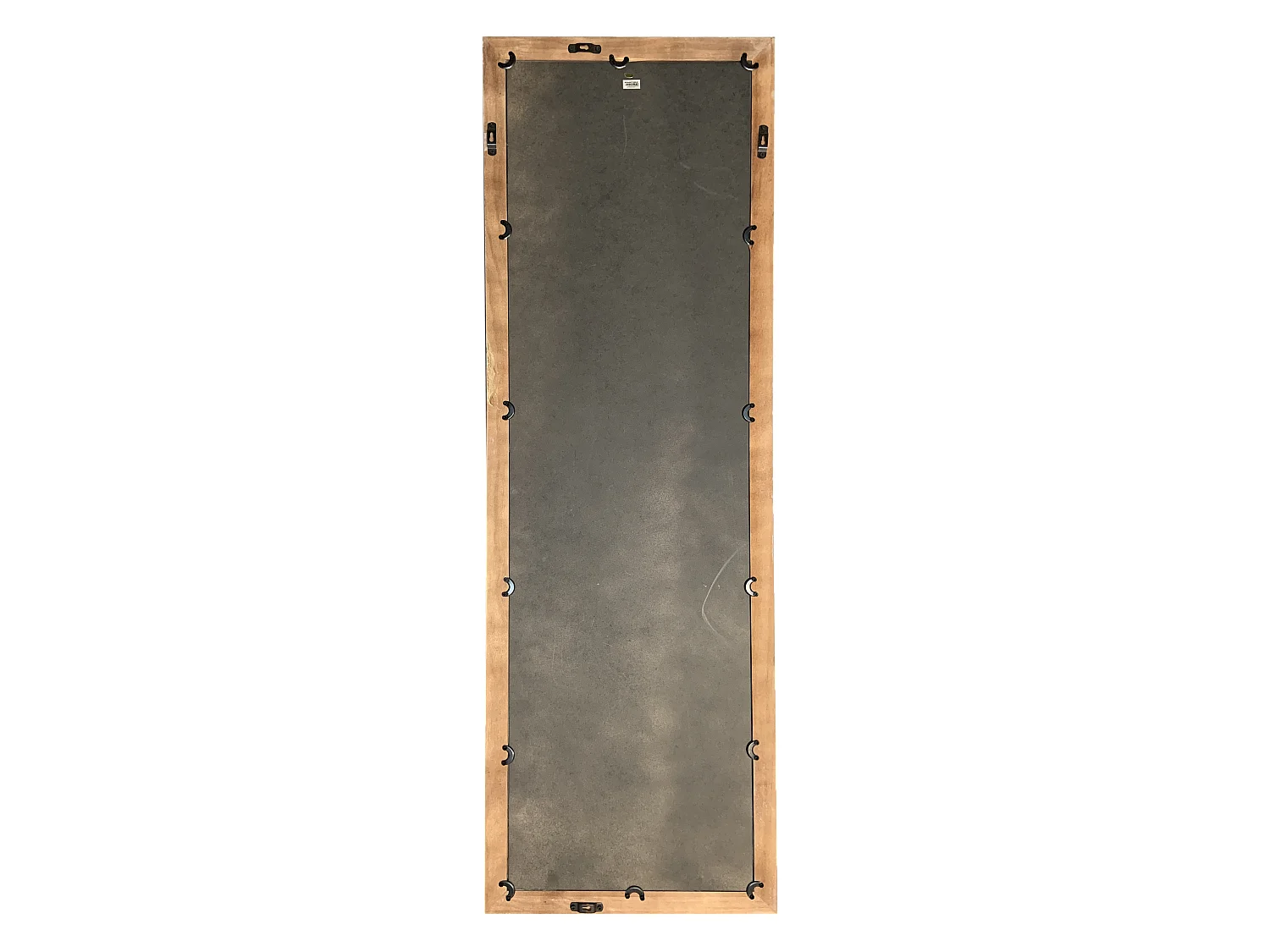Miroir rectangulaire industriel métal et bois 50x150cm