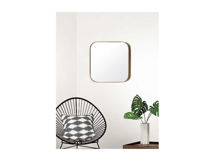 Miroir carré aux bords fins 60x60cm