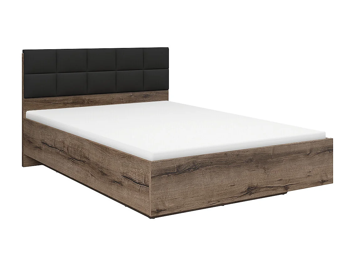 Letto con contenitore con base Romane marrone 140x200