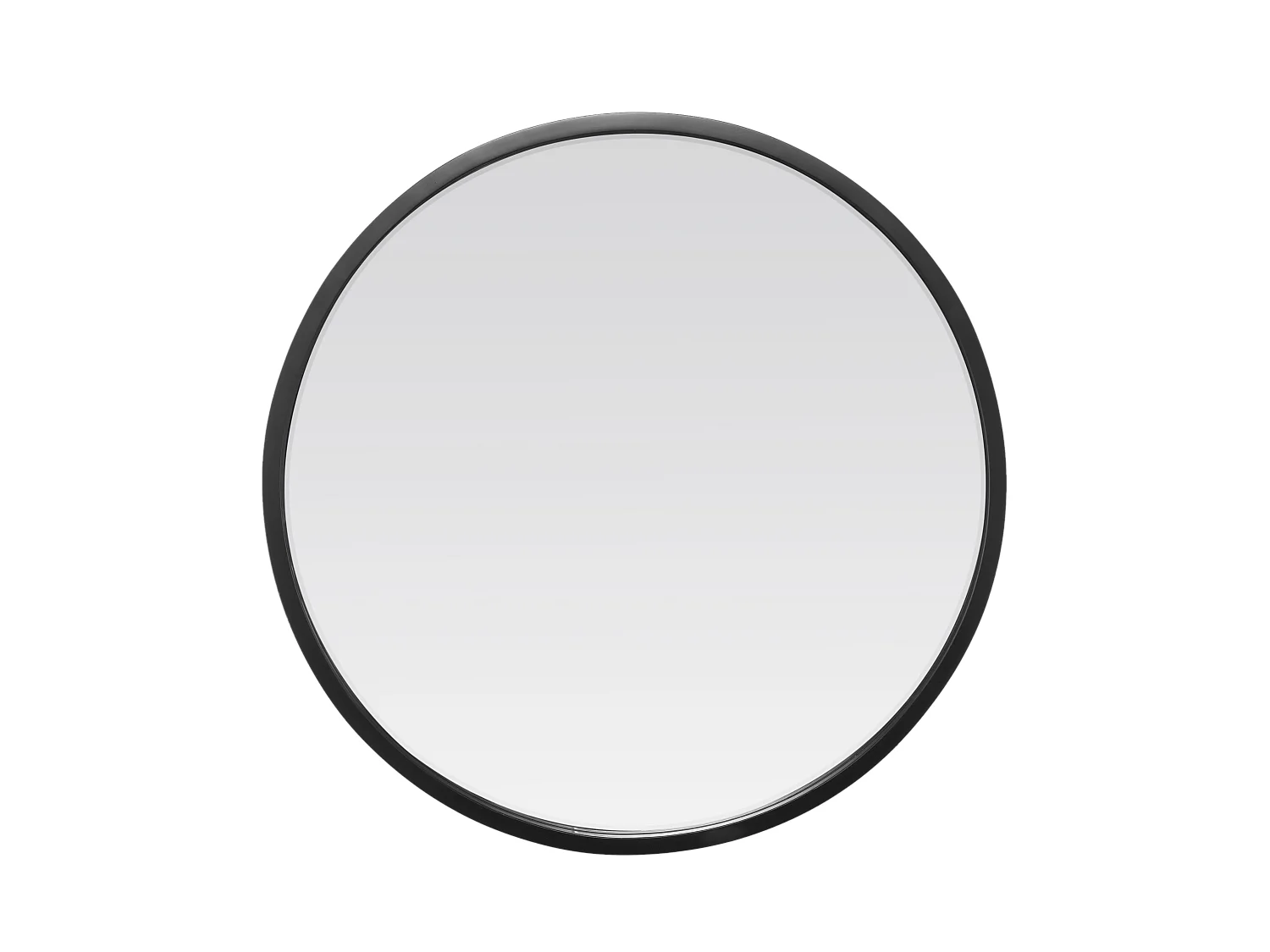 Miroir biseauté rond métal 60x60cm