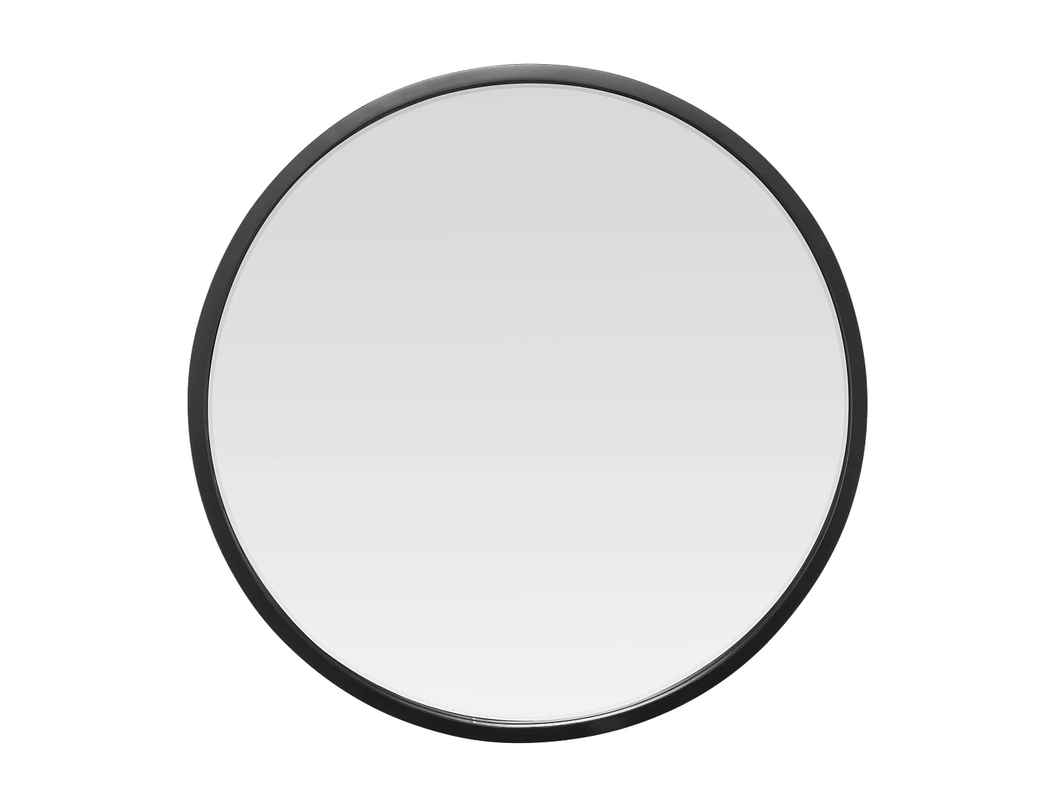 Miroir biseauté rond métal 60x60cm