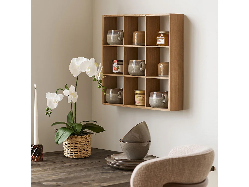 Ona Wandregal, Tassenhalter 9 Ebenen Kiefer.