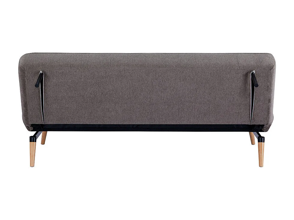 Swan - Canapé convertible 3,5 places en tissu - Marron