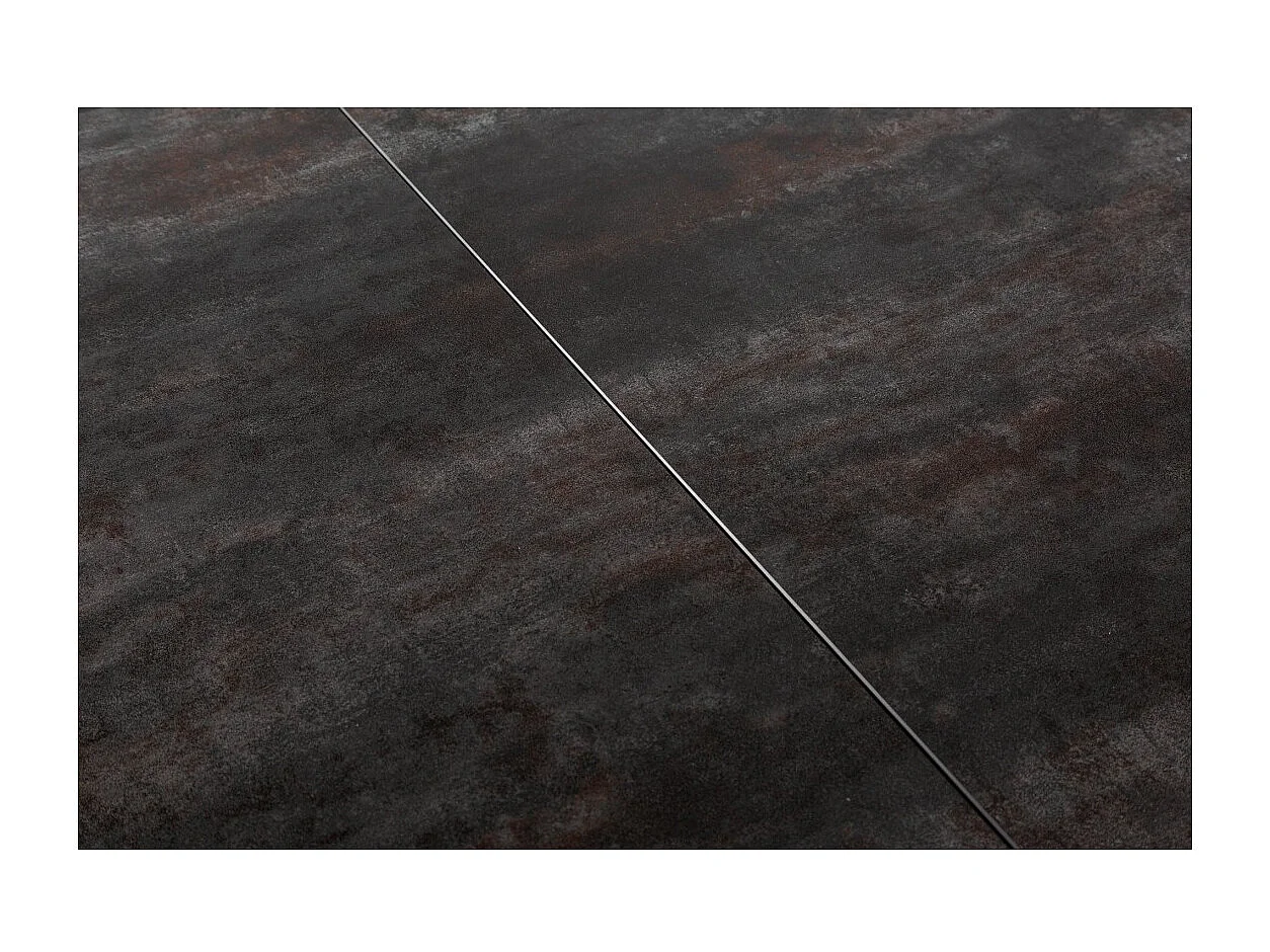 Table de salle à manger STELIX – Extensible 180 à 260 cm – Structure métal et plateau en verre trempé et céramique