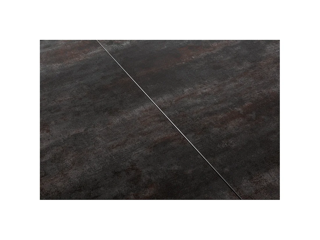 Table de salle à manger STELIX – Extensible 180 à 260 cm – Structure métal et plateau en verre trempé et céramique