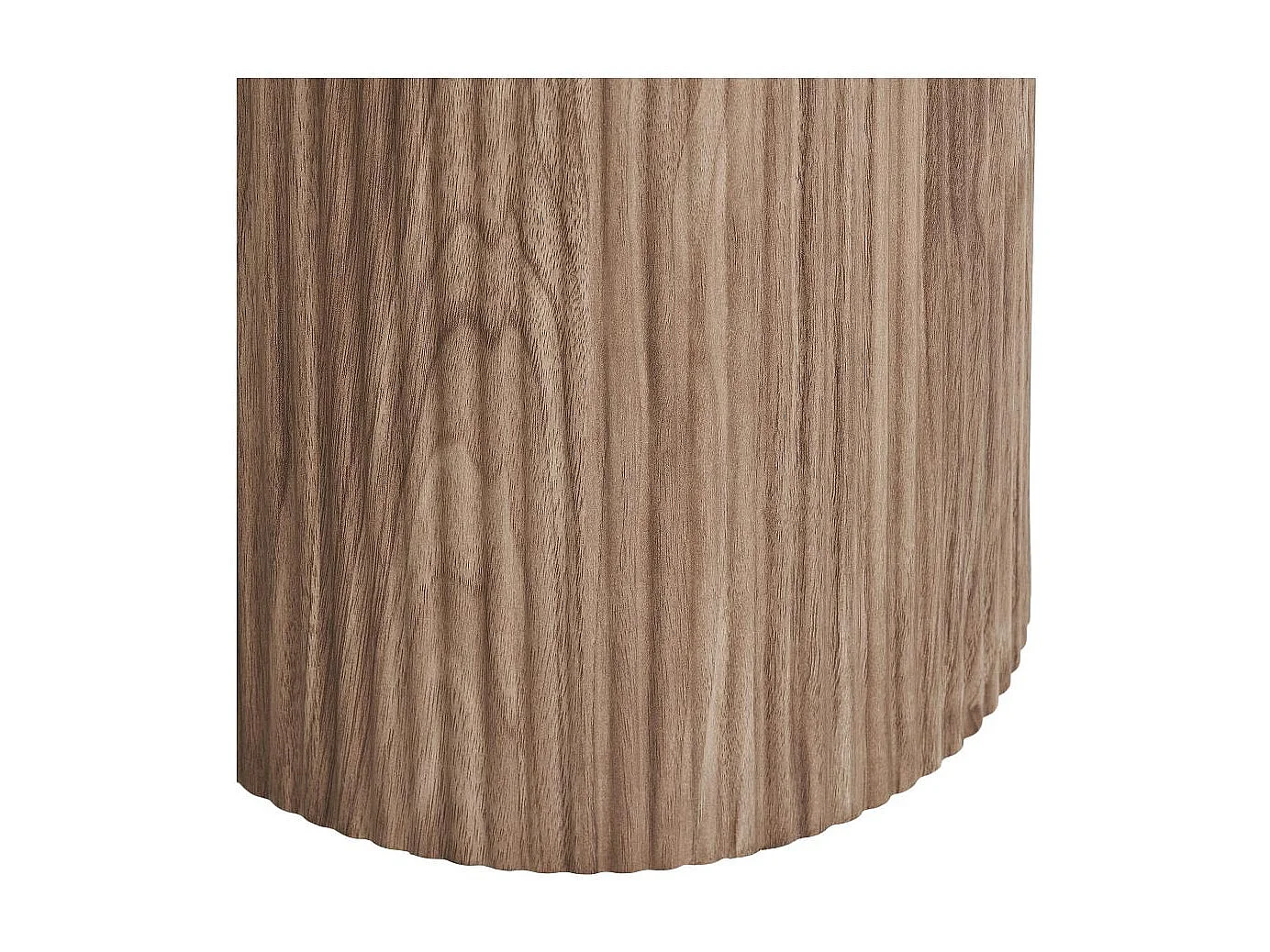 Isa table basse table d’angle Ø45 cm céramique blanche.