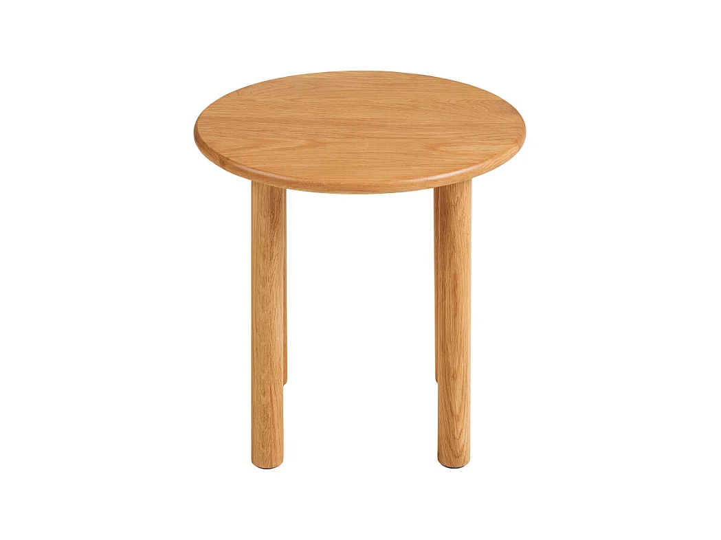 Jena - Table d'appoint ronde en bois ø40cm - Bois clair