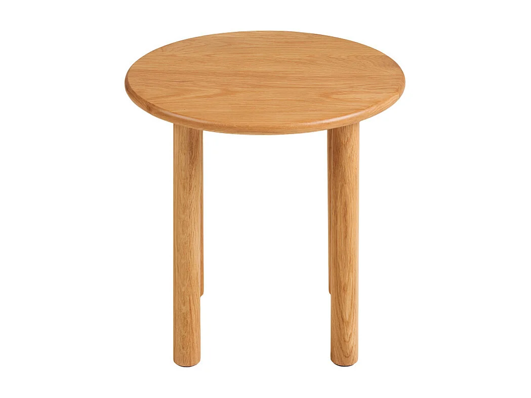 Jena - Table d'appoint ronde en bois ø40cm - Bois clair
