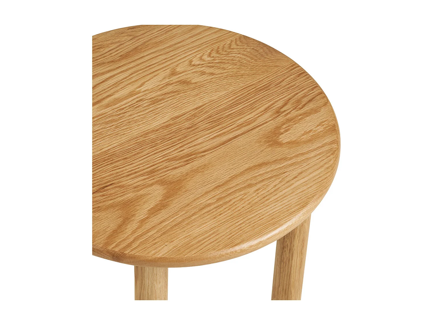 Jena - Table d'appoint ronde en bois ø40cm - Bois clair