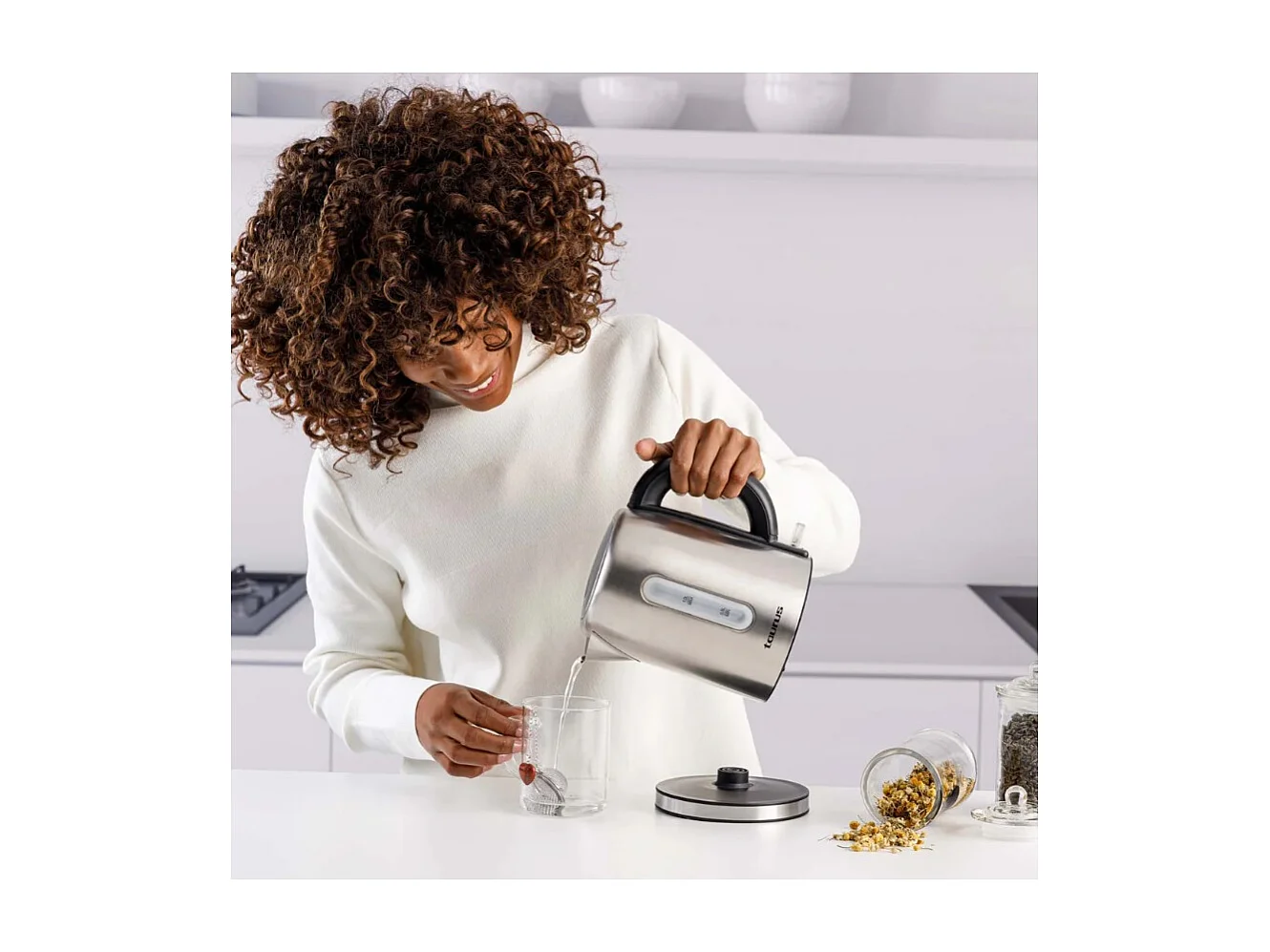 Taurus Bouilloire sans fil 1l 2200w inox - KE2206X