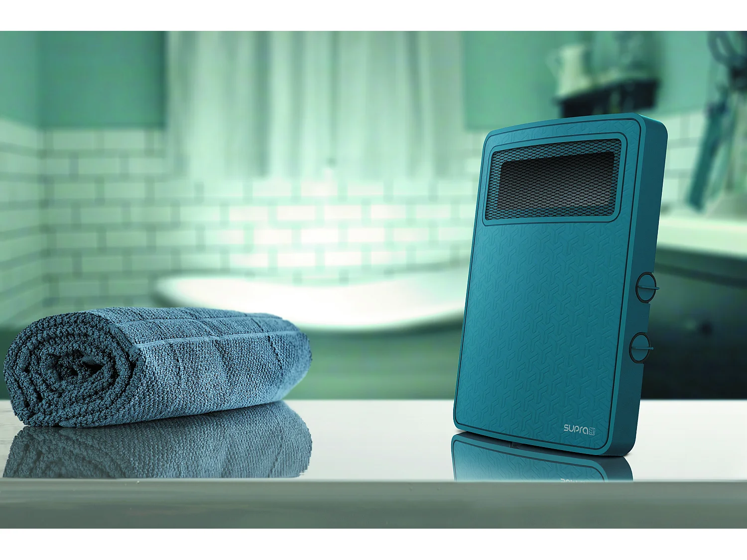 Supra Chauffage soufflant 2000w bleu - etno graphik bleu capri