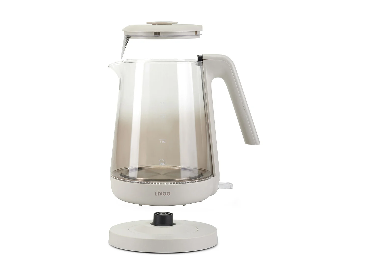 Livoo Bouilloire sans fil 1.7l 220w verre - DOD216G