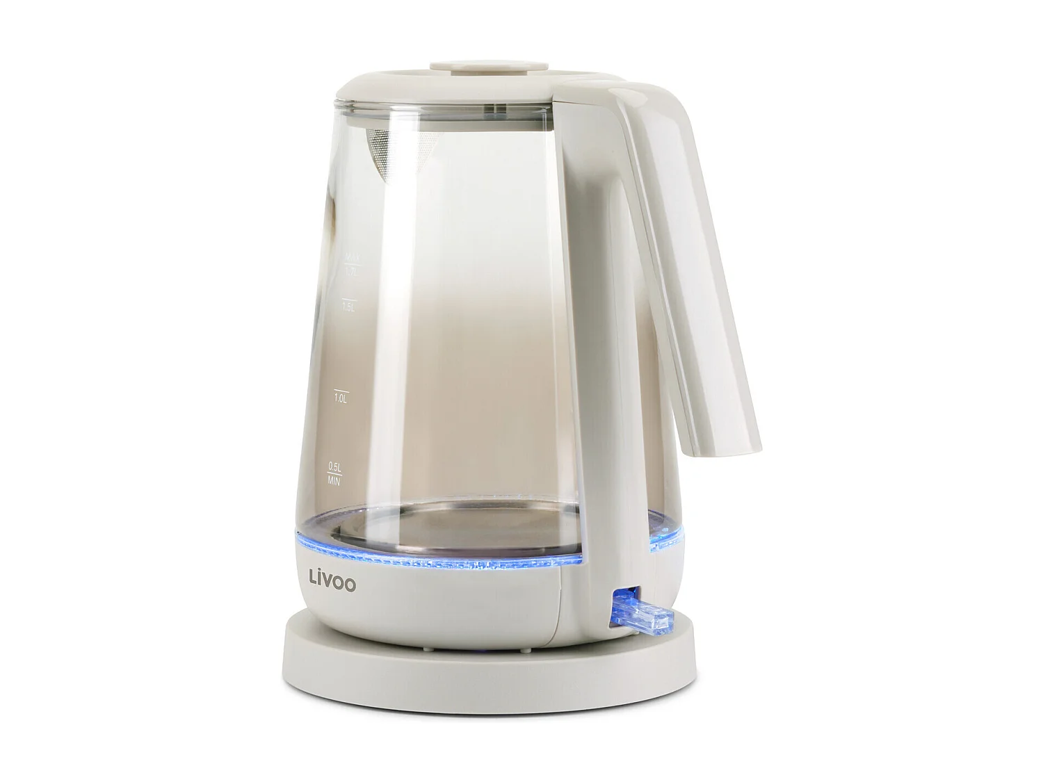 Livoo Bouilloire sans fil 1.7l 220w verre - DOD216G