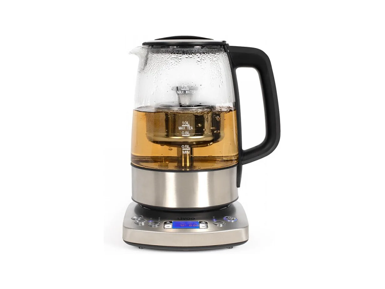 Livoo Bouilloire sans fil 1.7l 2000w verre/gris - DOD209
