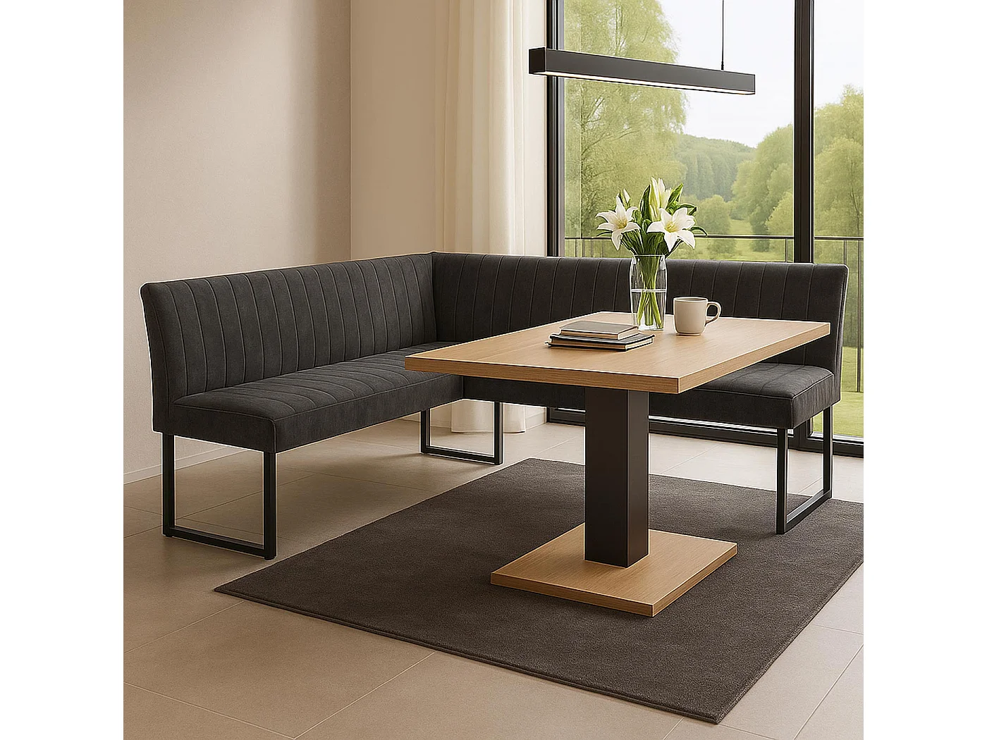 Eckbank MCW-O82, Dunkelgrau