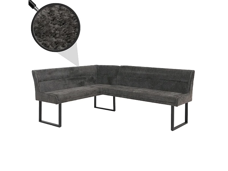 Ławka narożna MCW-O81,  ciemnoszary