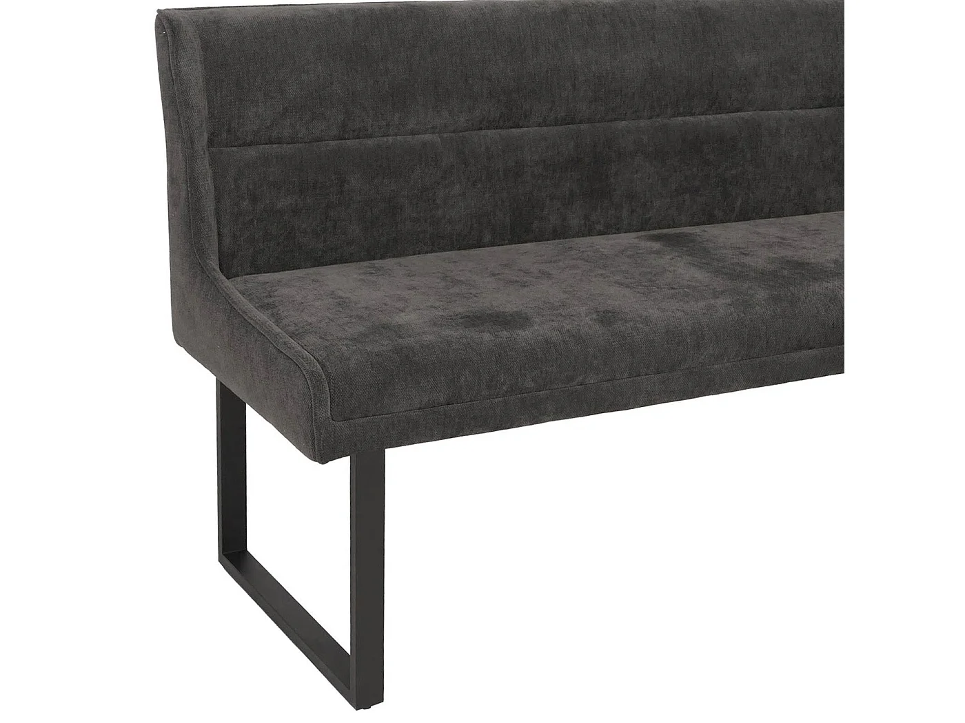 Corner bench MCW-O81,  dark grey