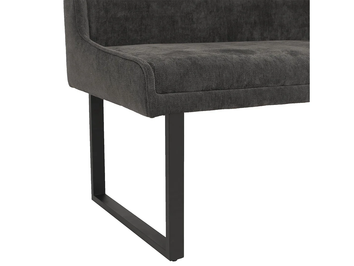 Corner bench MCW-O81,  dark grey