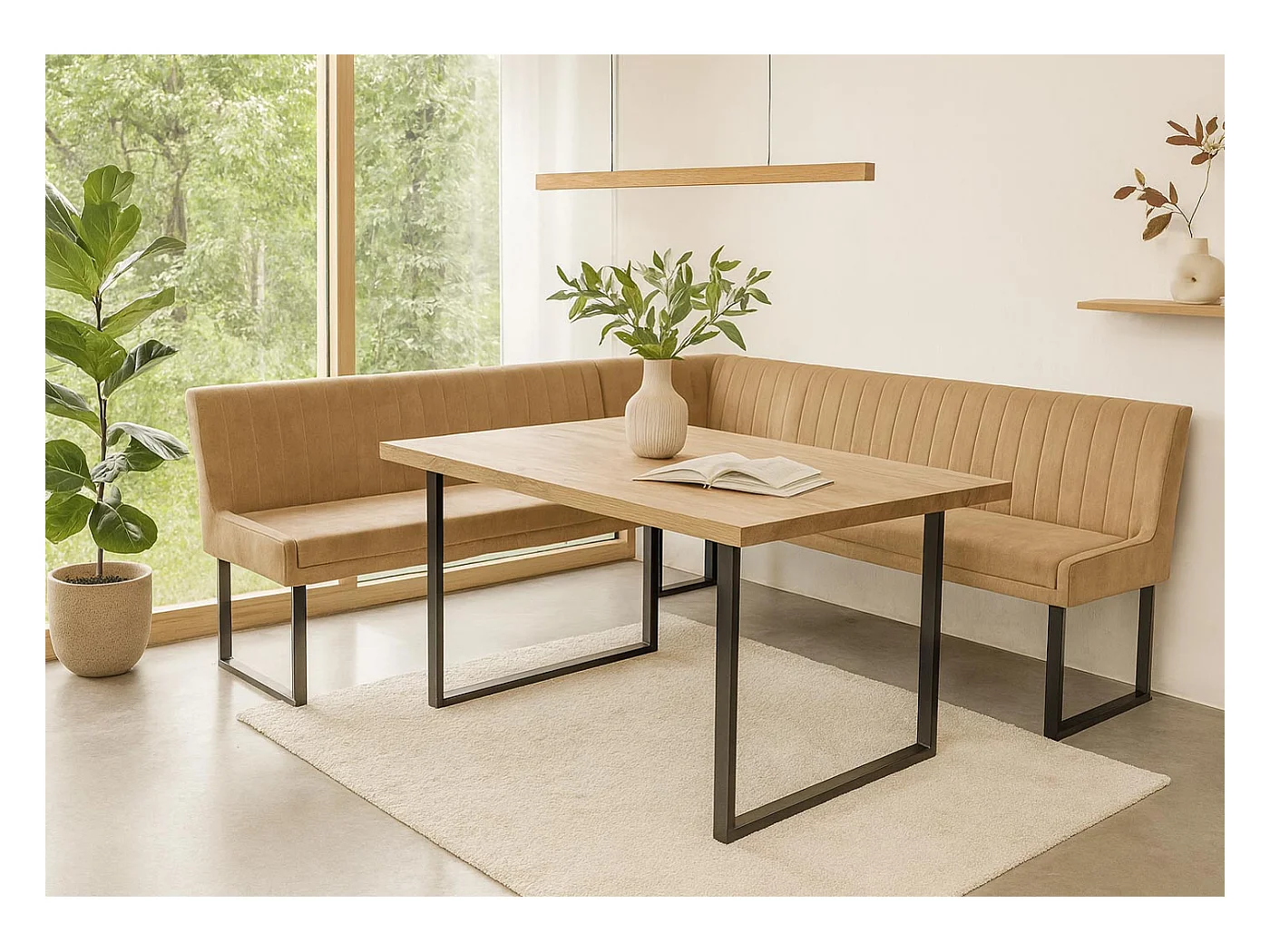 Eckbank MCW-O82, Hellbraun