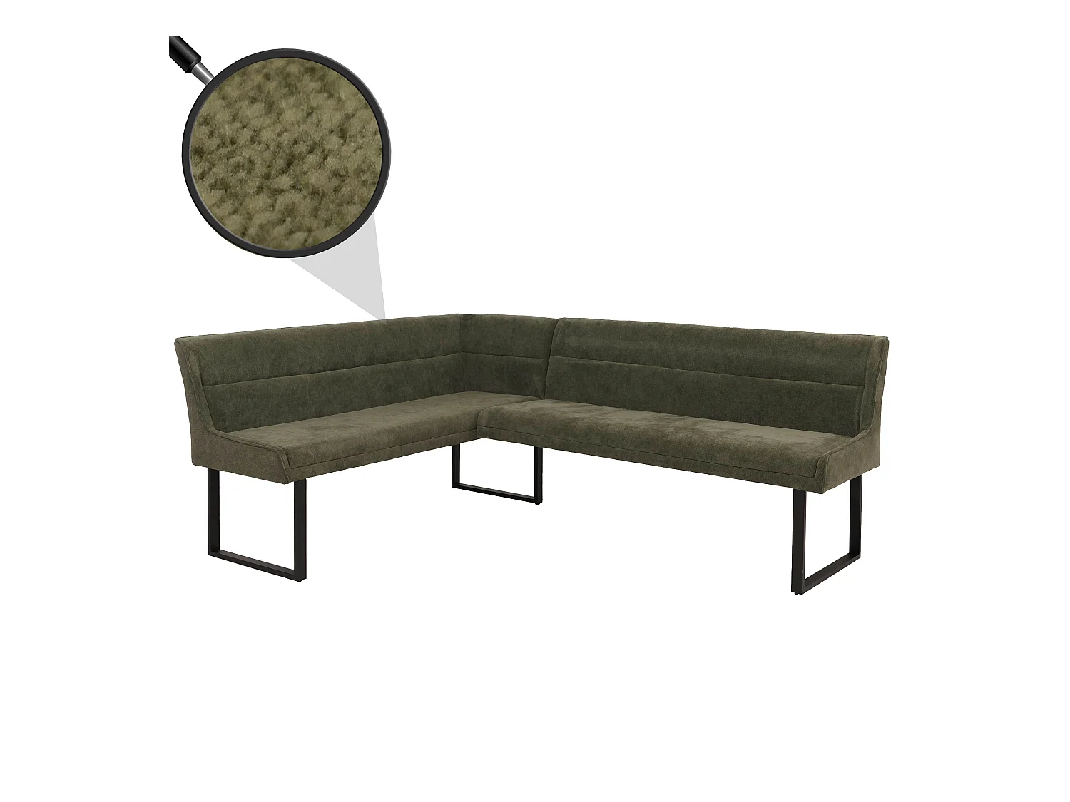 Ławka narożna MCW-O81,  zielona