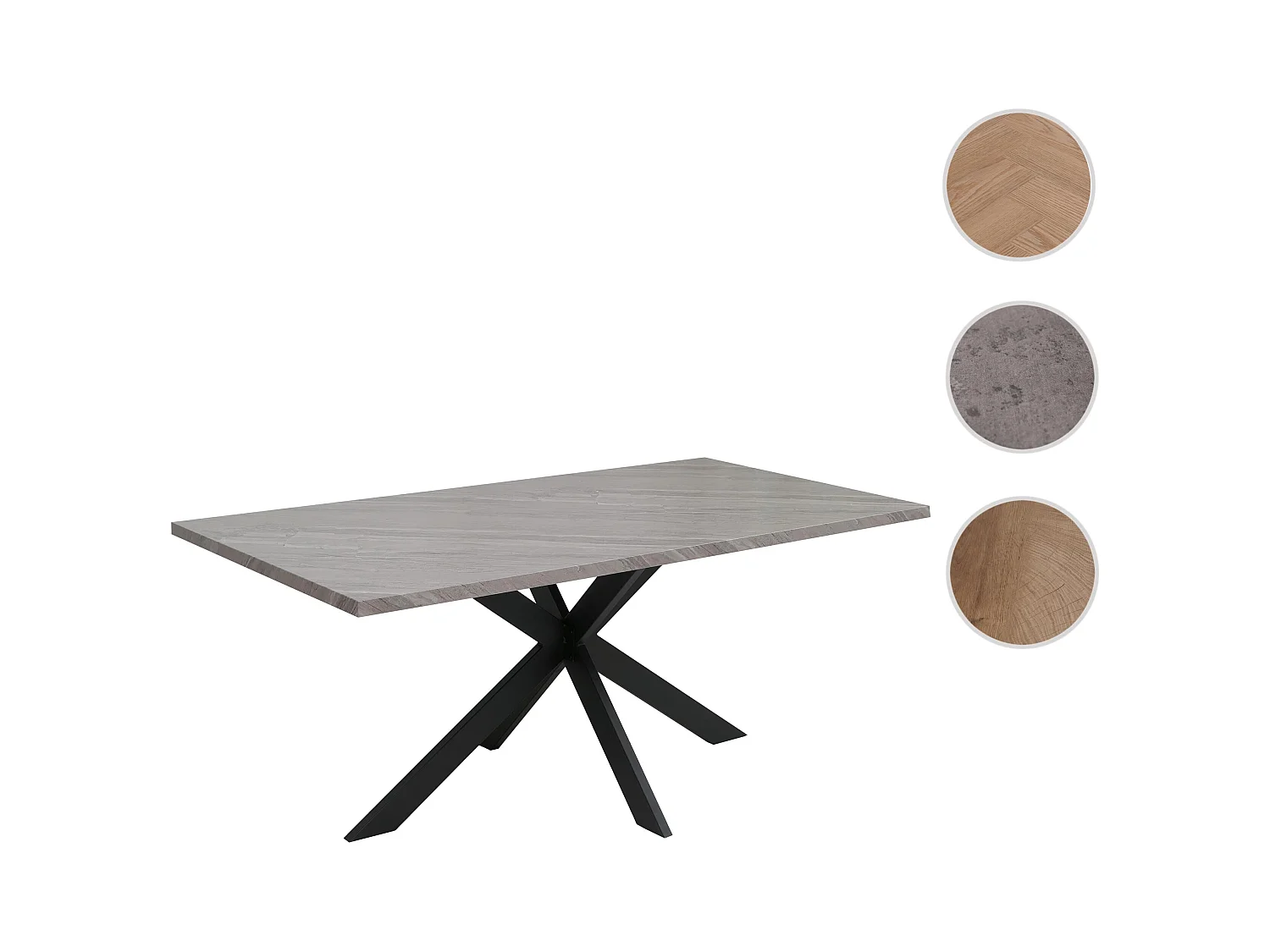 Stół do jadalni MCW-O55,  Wygląd marmuru szary