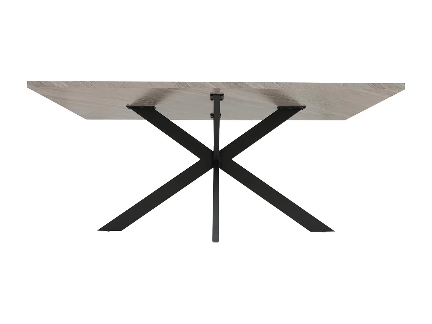 Esszimmertisch MCW-O55, Marmor-Optik grau