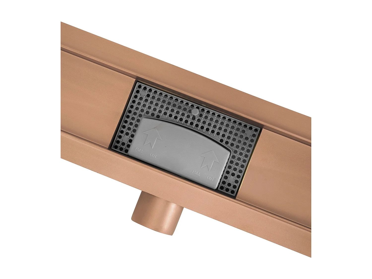 Drain Linéaire Rea Neox 100 Brush Copper