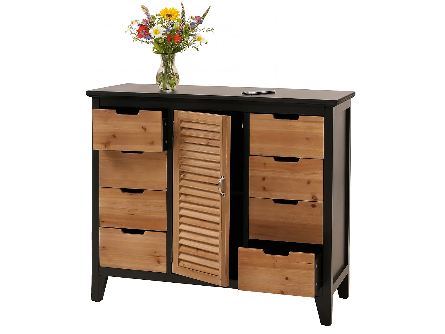 Apothekerkommode MCW-O63, Korpus schwarz