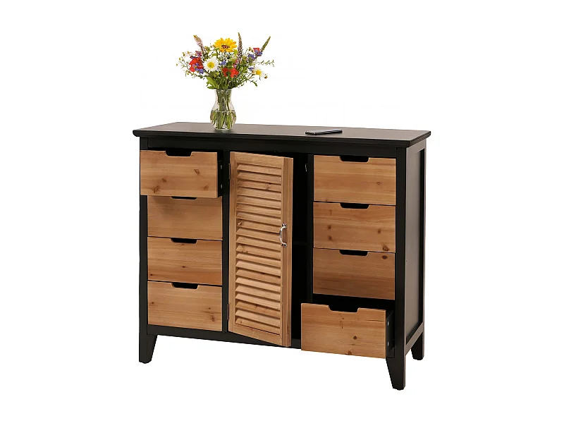 Commode de pharmacien MCW-O63,  Corps noir