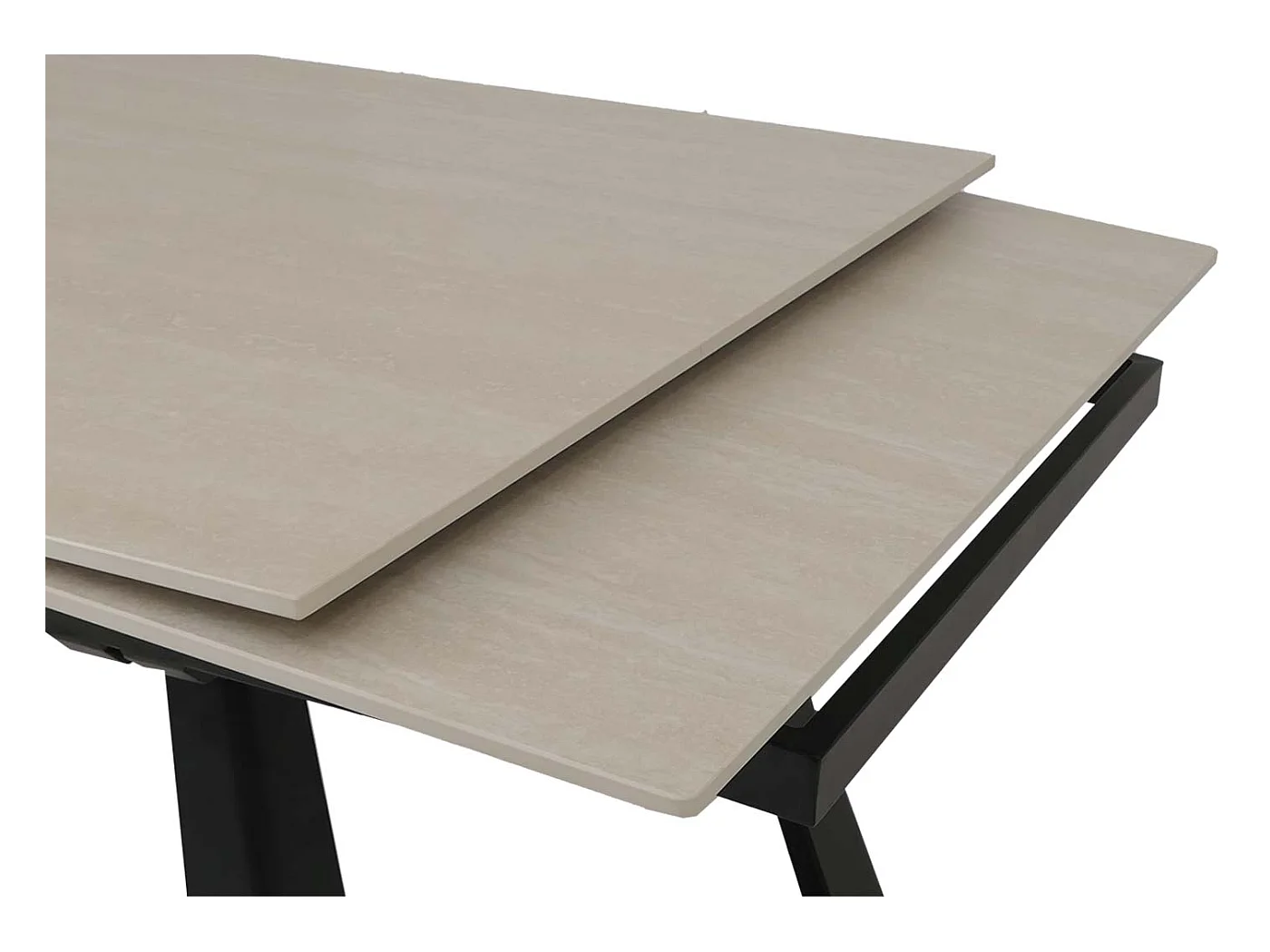 Esszimmertisch MCW-O59, Marmor-Optik beige