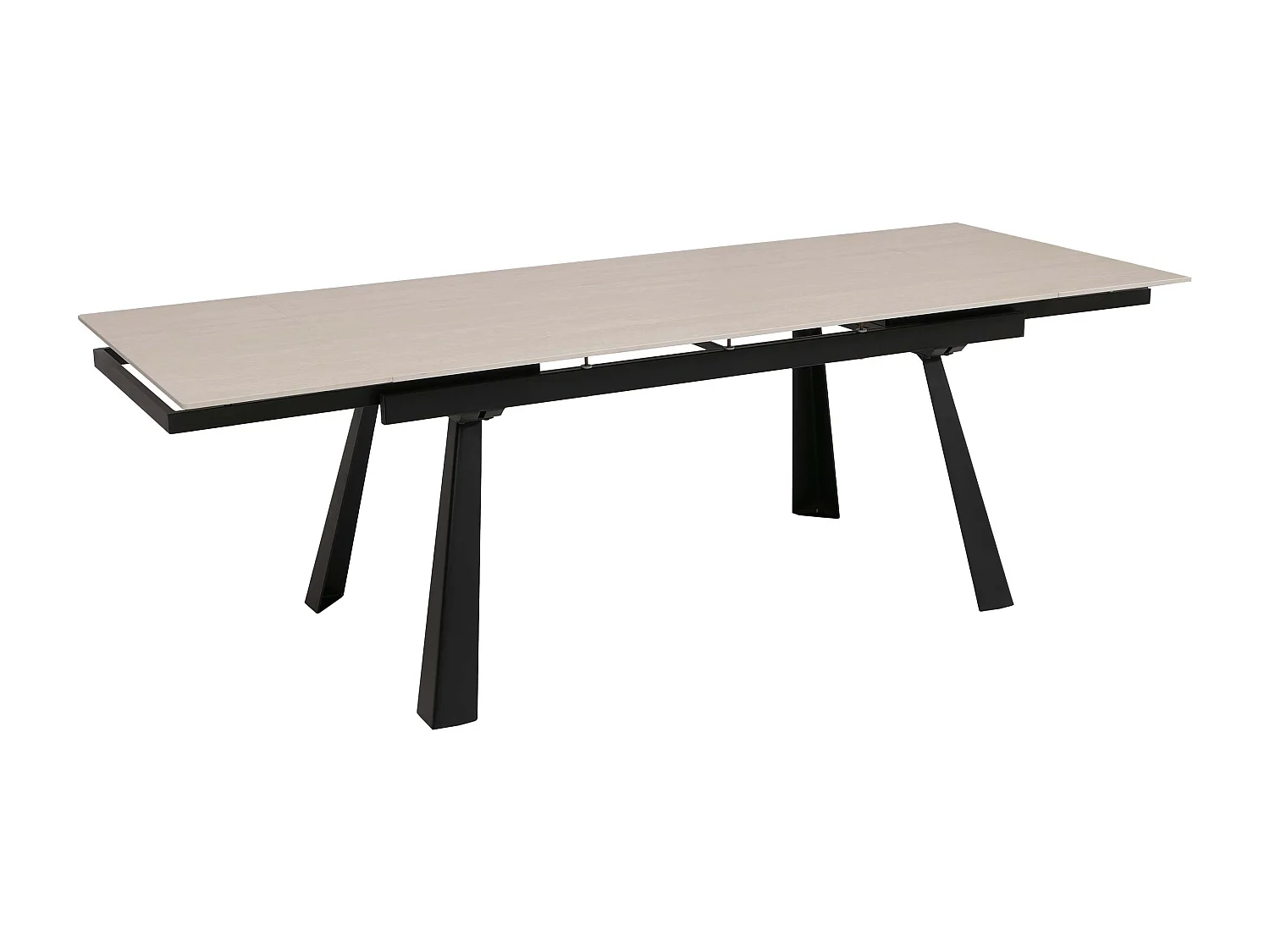 Esszimmertisch MCW-O59, Marmor-Optik beige