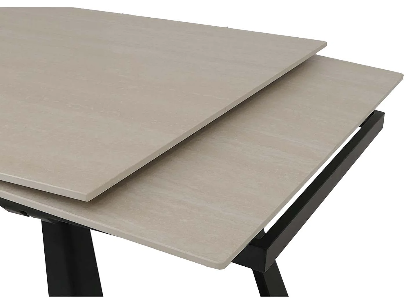 Esszimmertisch MCW-O59, Marmor-Optik beige