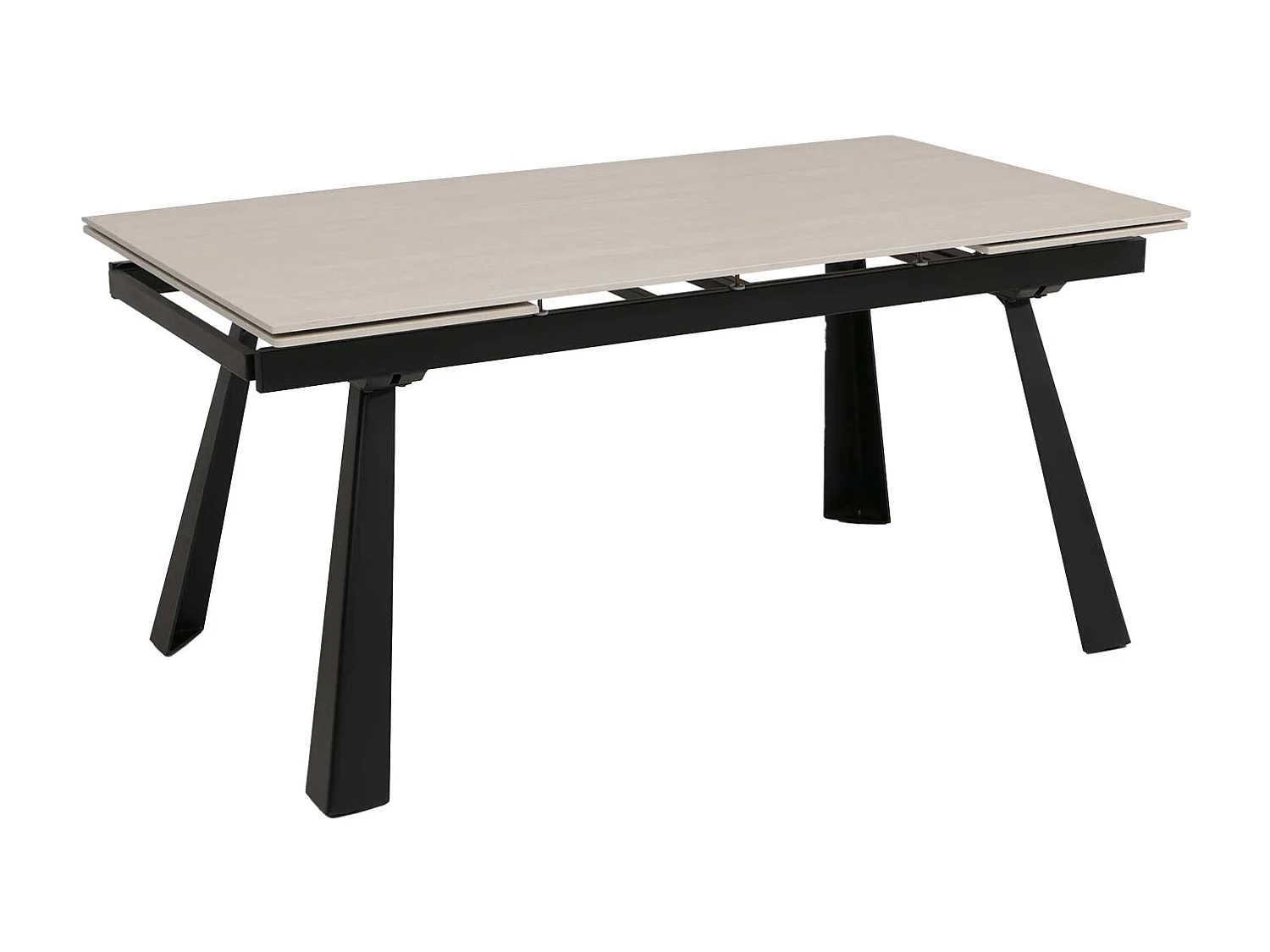 Esszimmertisch MCW-O59, Marmor-Optik beige